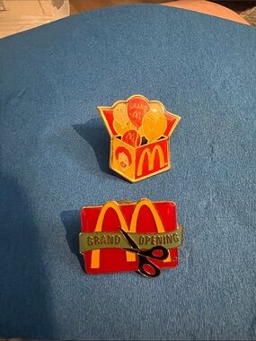 McDonald's Red & Gold Grand Opening Enamel Pins Set
